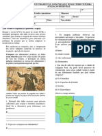 7º ANO PROVA DE ESTUDOS AMAZÔNICOS DO 1º BIMESTRE