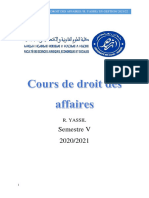 Cours de Droit Des Affaires 2022 ETUDIANTS