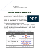 Classificação Da Hipertensão Arterial