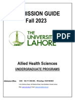 Allied Health Sciences Undergraduate 1