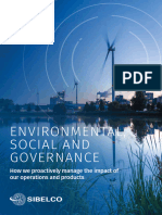 Sibelco Environmental, Social and Governance Version 3 October 2022 SR