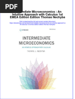 Free Download Intermediate Microeconomics An Intuitive Approach With Calculus 1St Emea Edition Edition Thomas Nechyba Full Chapter PDF
