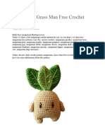 Amigurumi Grass Man Free Crochet Pattern