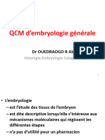 TD Embryologie Générale 2022