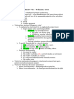 Passive Voice - Preliminary Issues