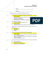 Financial Statement Analysis Practice