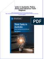 Free Download Think Tanks in Australia Policy Contributions and Influence Trent Hagland Full Chapter PDF