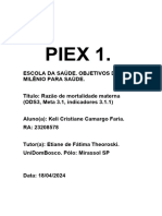 PIEX 1 Projeto Integrador de Extensão L-Saúde