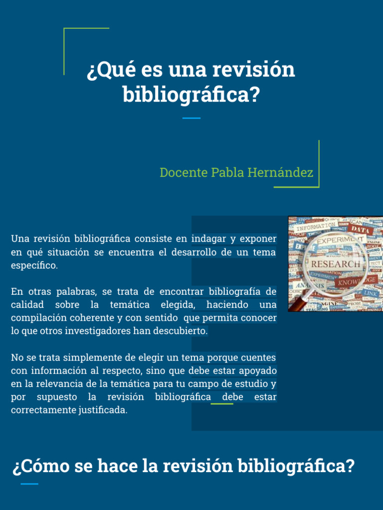 Definición de Revisión Bibliográfica | PDF | Laboratorios | Informática
