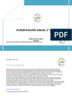 Planificación Anual 2do 2023