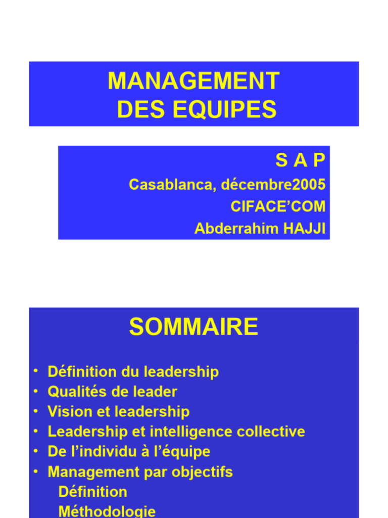 Leadership et Vision Collective | PDF | Direction | Intelligence collective
