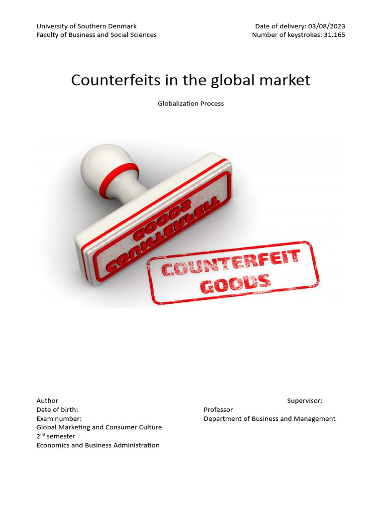 Globalization Process Assignment Pdf Counterfeit Brand