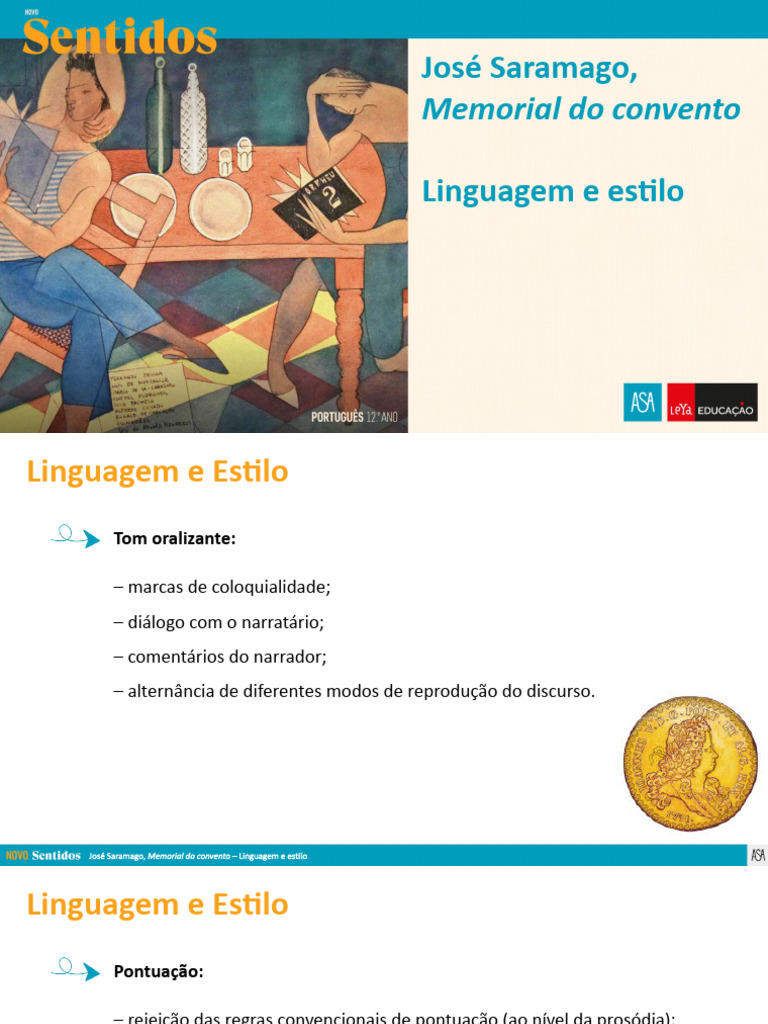 Linguagem e Estilo em Saramago | PDF | Linguística