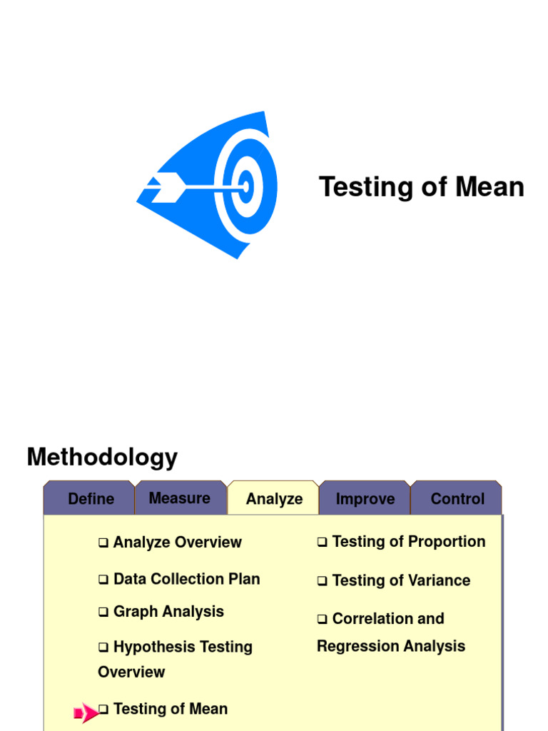 5.testing of Mean | PDF
