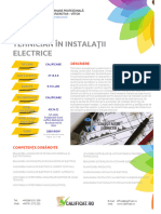 Tie-Tehnician În Instalaţii Electrice Prezentare Curs