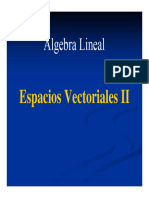 Espacios Vectoriales II
