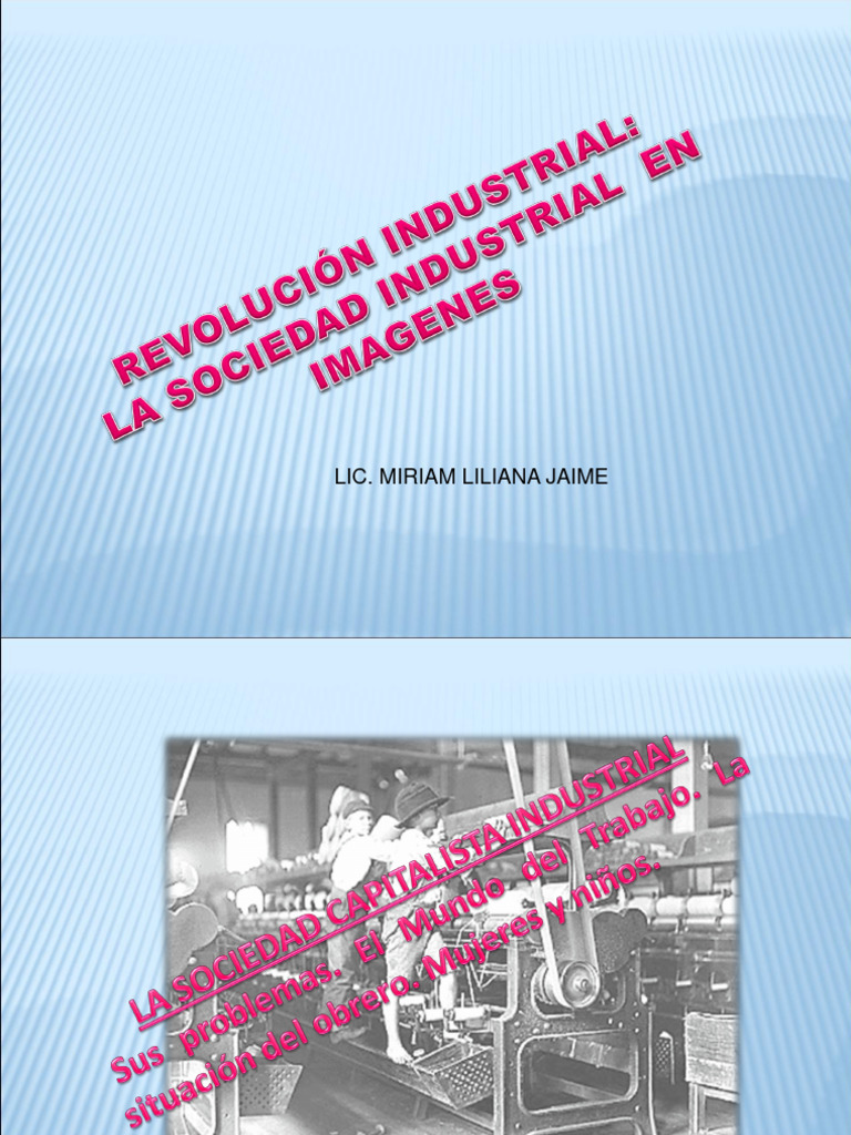 Trabajo infantil y femenino en la Revolución | PDF | Revolución ...