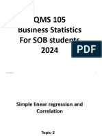 Simple Linear Regression and Correlation