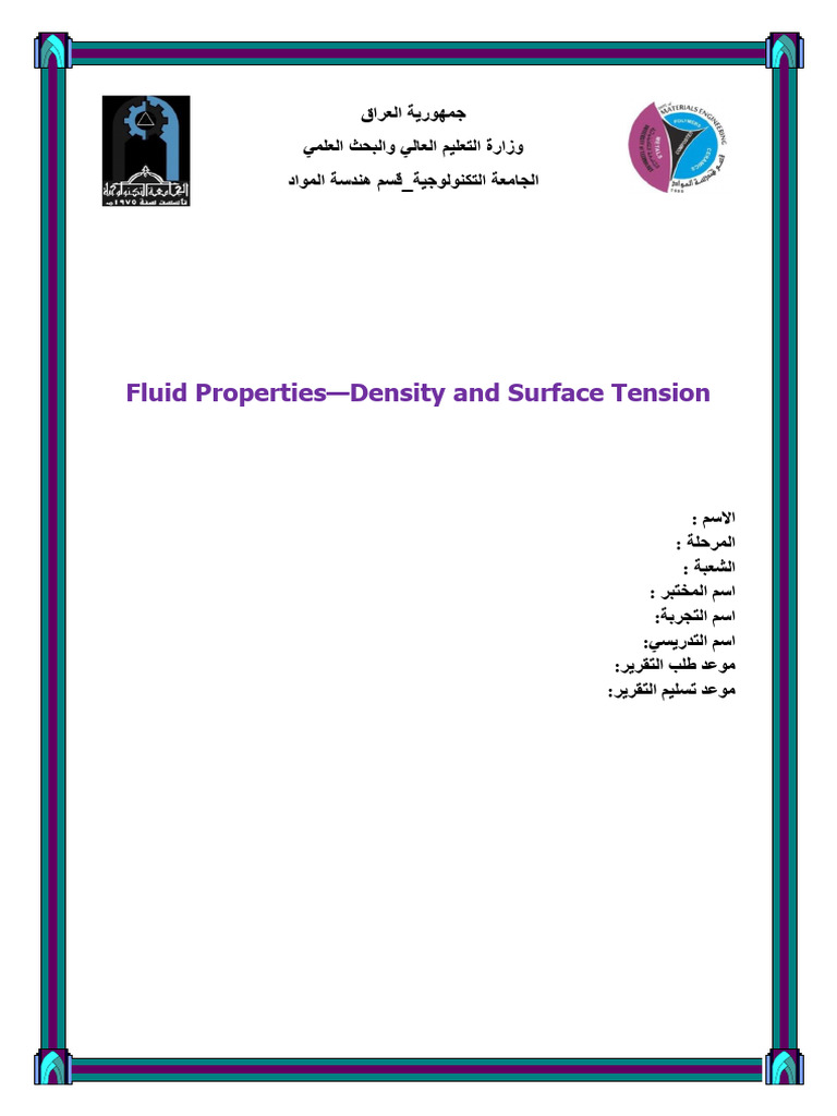 Fluid Properties Pdf Density Weight