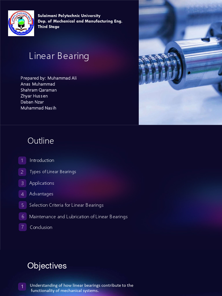 Linear Bearing PDF Bearing (Mechanical) Mechanical Engineering
