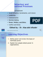 Social Behaviour and Organizational Processes: Edited By: Dr. Alaa Abd Elkader