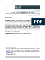 Artigo - VAZ, Alexandre. Sobre o corpo na reforma da vida - 2020