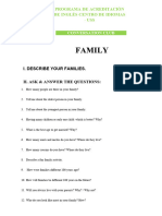 Basic I - Conversation Club - FAMILY - Worksheet