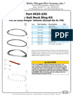 525 230 Dry Suit Neck Ring Kit For All Helmets Except The SL 17B