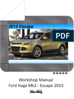 Ford Kuga Mk2 - Escape (Full Workshop Manual)