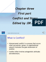 Chapter Three First Part Conflict and Stress Edited by:DR Alaa