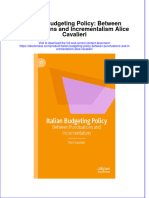 Free Download Italian Budgeting Policy Between Punctuations and Incrementalism Alice Cavalieri Full Chapter PDF