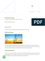 Electrical Energy - ClassNotes - NG