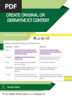 Lecture1 CREATE ORIGINAL OR DERIVATIVE ICT CONTENT