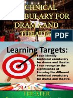 Vocabulary For Drama and Theatre