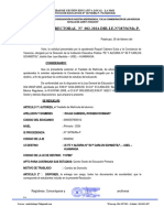 R.D DE TRASLADO, Certificado