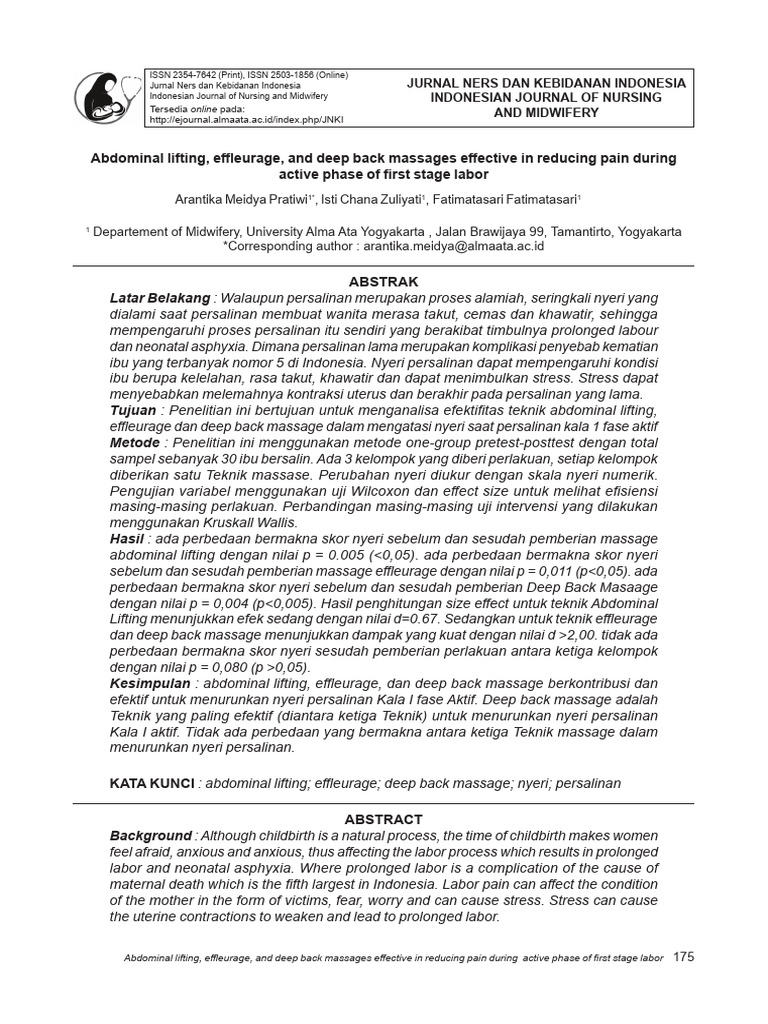 Effective Pain Relief Techniques in Labor | PDF | Childbirth | Health Care