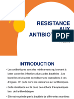 Resistance Bacterienne Aux Antibiotiques