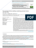 Tire-pavement friction modeling considering pavement texture