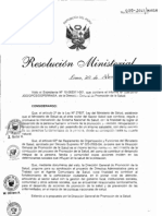 Rm299-2011-Minsa DA174-Minsa, Directiva para El Trabajo Con Agentes Comunitarios de Salud.