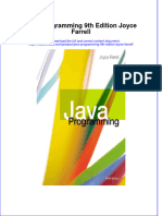 Free Download Java Programming 9Th Edition Joyce Farrell Full Chapter PDF