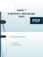 Topic 7 Earnings Per Share