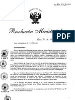 RM304-2011-MINSA DA175-Minsa, Directiva para el Seguimiento de los Proyectos de Inversion Publica en Salud.