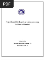 Download Project Feasibility Report on Maize Processing in Himachal Pradesh- Surinder by Surinder Chugh SN72753852 doc pdf