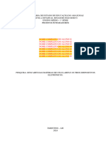 1o Ensino Médio (PROJETOS INTEGRADORES) - Avaliação 02 Do 1o Bimestre