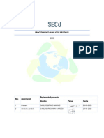 Procedimiento Manejo Residuos 2023