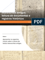 Manuscritos Antigos - Leitura de Documentos e Registros Históricos