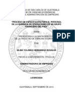 Proceso de Capacitación Guatemala (Nacional)