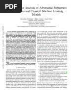 A Comparative Analysis of Adversarial Robustness For Quantum and Classical Machine Learning Models