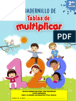 Cuadernillo de Tablas de Multiplicar