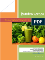 Recetario de Alimentación Saludable BATIDOS VERDES